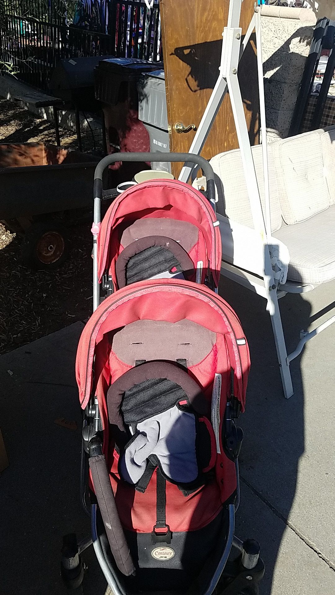 Countors Double stroller kids baby