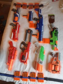 Nerf gun arsenal