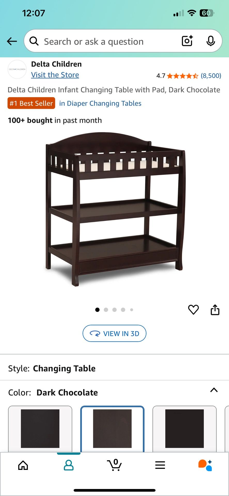 Delta Changing table