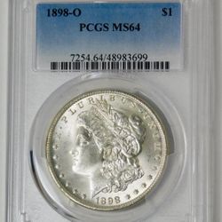 1898-O Morgan Silver Dollar PCGS Mint State 64