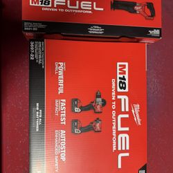 Milwaukee M18 Fuel Drill Kit Plus Sawsall