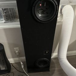 Memphis audio  Sub Woofers And Custom Under Rear Seat  Box For 2007 -2013 Silverado Or Sierra 