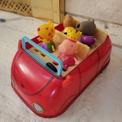 Peppa Pig CAR AND CHARACTERS SEE DESCRIPTION