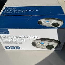Boombox; CD/Tape/Radio/Bluetooth, by Insignia