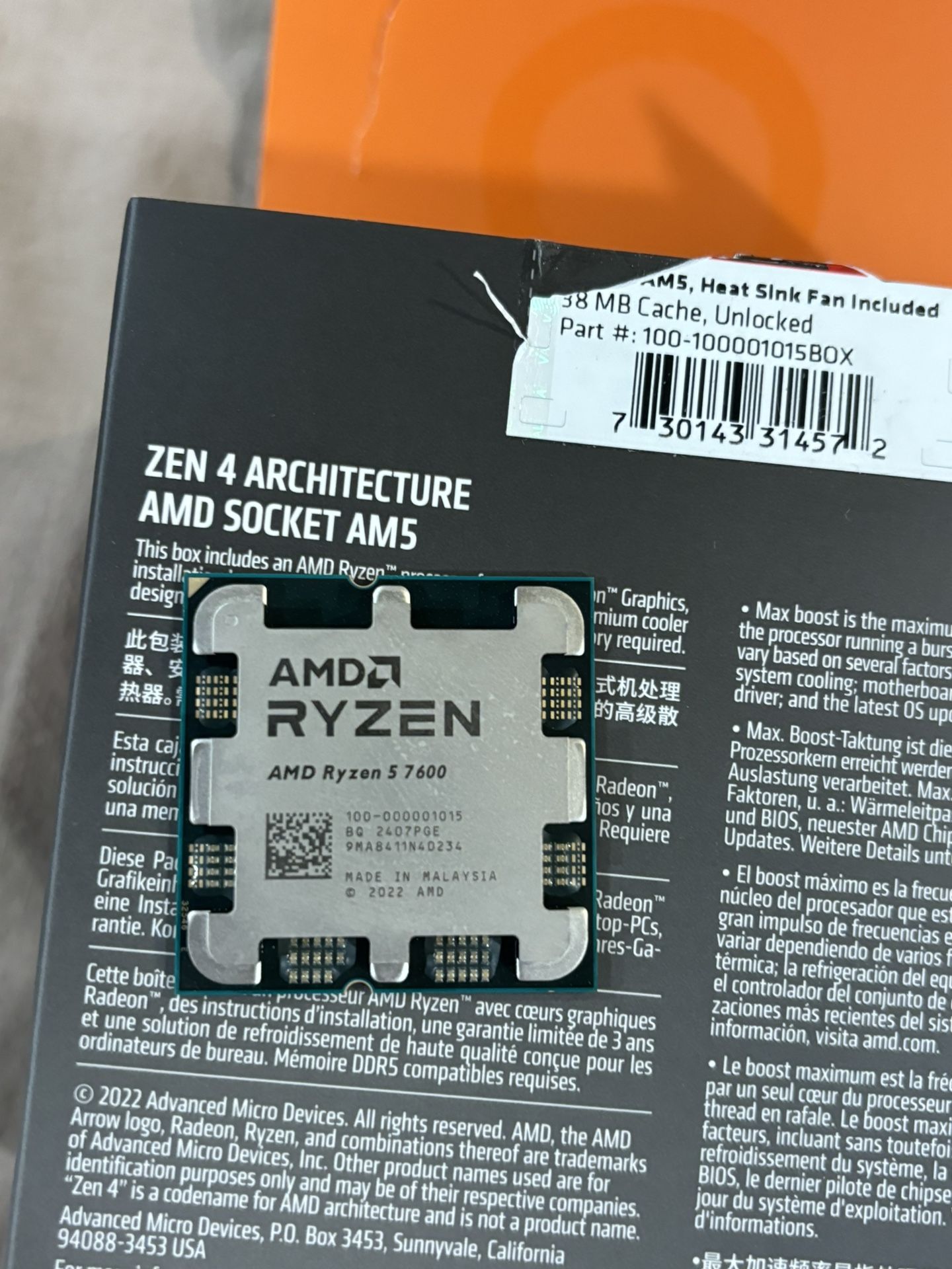 And RYZEN 5 7600