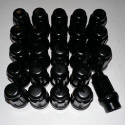 Black M12 x 1.5 ET1 Thread Size Lug Nuts