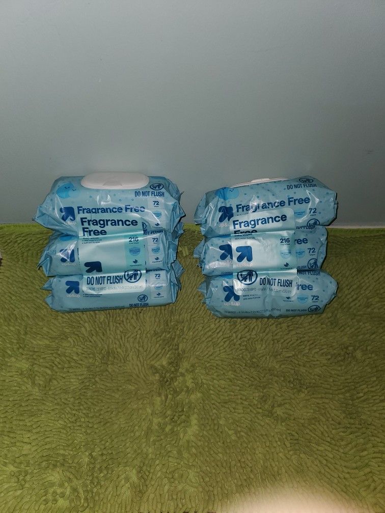 2 Pack 216 Baby Wipes Fragrance Free