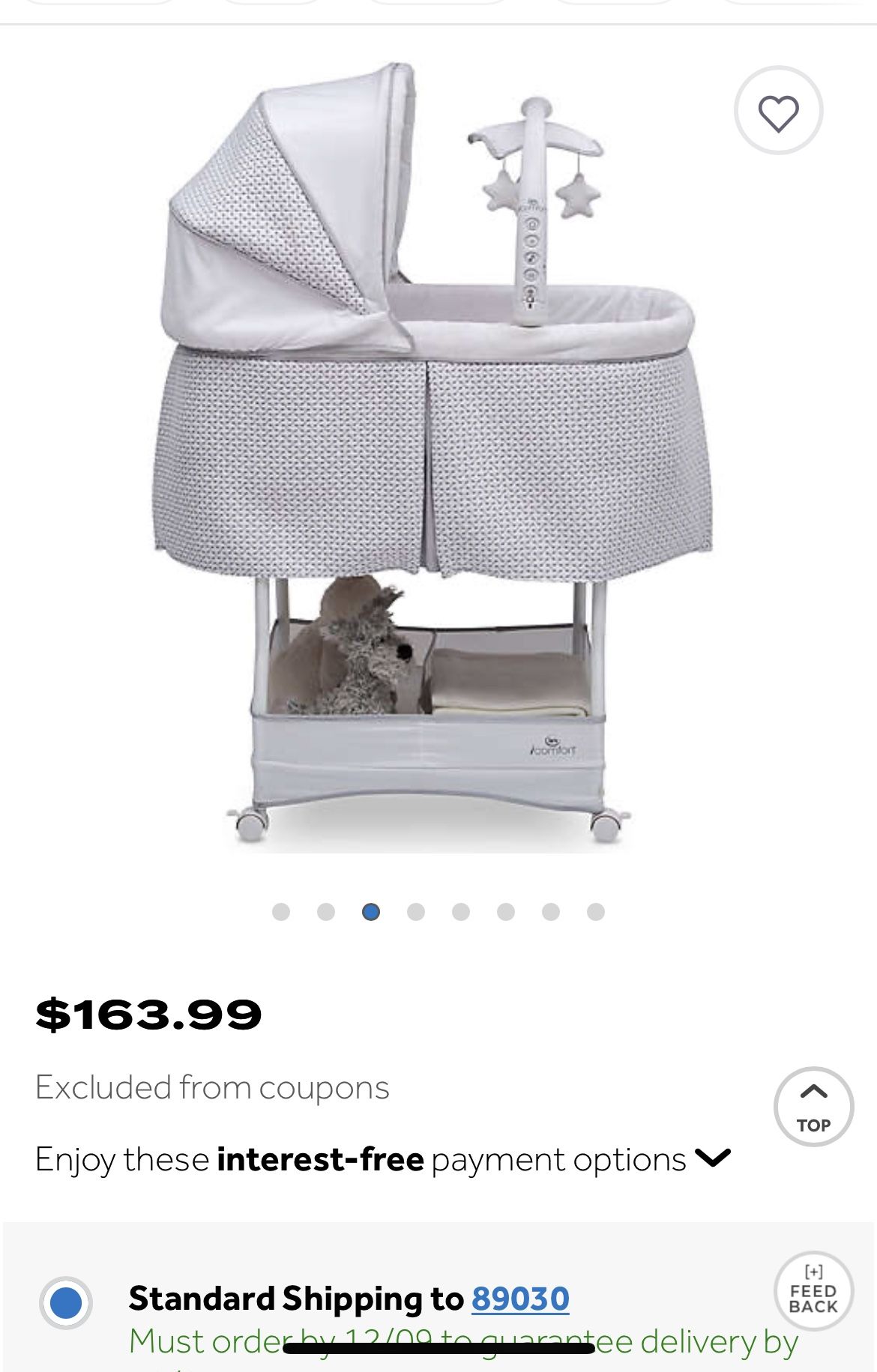 Serta iComfort Auto-Glide Bassinet in Cameron by Delta Children