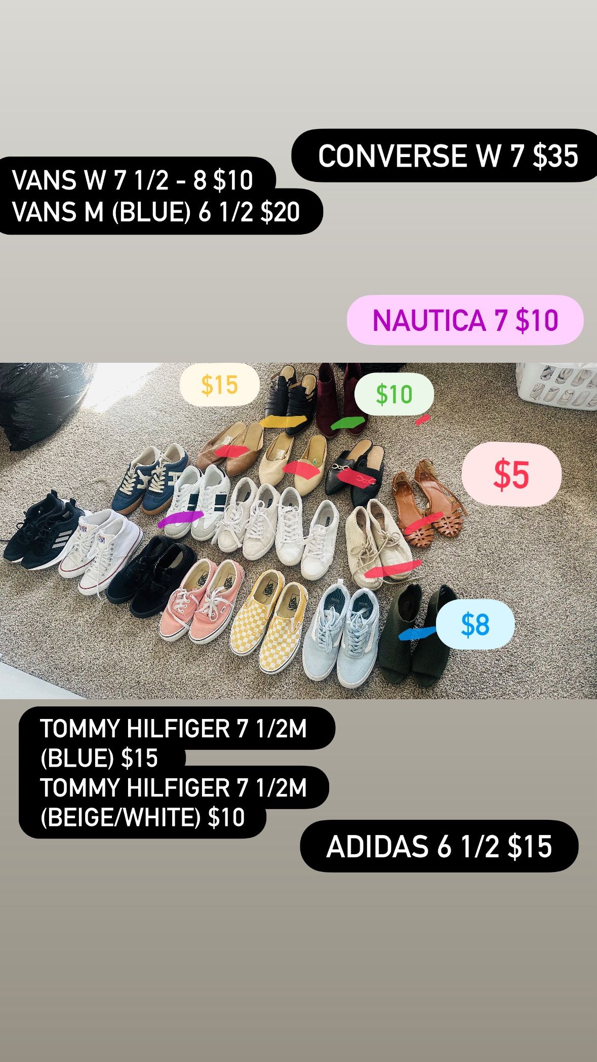 Adidas, Vans, Tommy, Converse & More! 👟