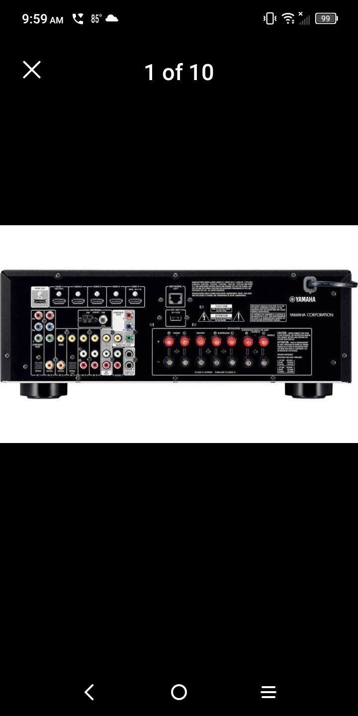 Yamaha RX-V575 7.2-channel receiver with Apple AirPlay/BOSE 201 SPEAKERS/300W SUB $600 FINAL PRICE