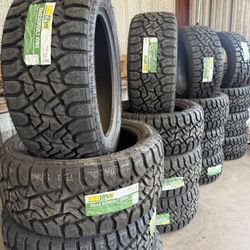 TIRES - ALL TERRAIN, MUD TERRAIN, RT. 33X12.50R20 35X12.50R20 33X12.50R22 35X12.50R22 AND MORE!