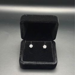 Mossinite Earring Studs 925  Sterling Sliver 