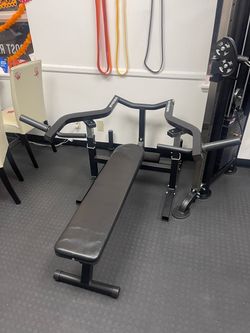 Syedee Flat Weight Bench with Rack