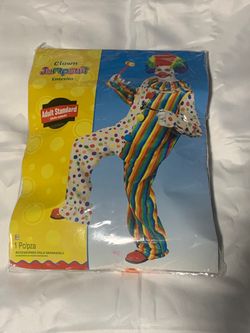 Adult clown jumpsuit, one size fits most
