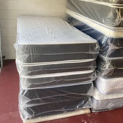 Twin Size Mattress Double Sided Of 10 Inches Thick New From Factory With its Plastic Also Available in Full, Queen or King Same Day Delivery 🚚 