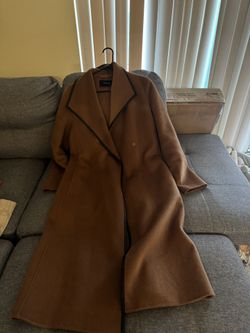 Tahari Women Wool Blend Belted Wrap Coat