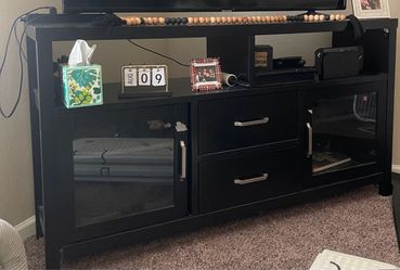 Black entertainment center