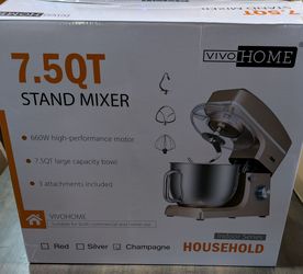 VIVOHOME 7.5QT Stand Mixer Champagne