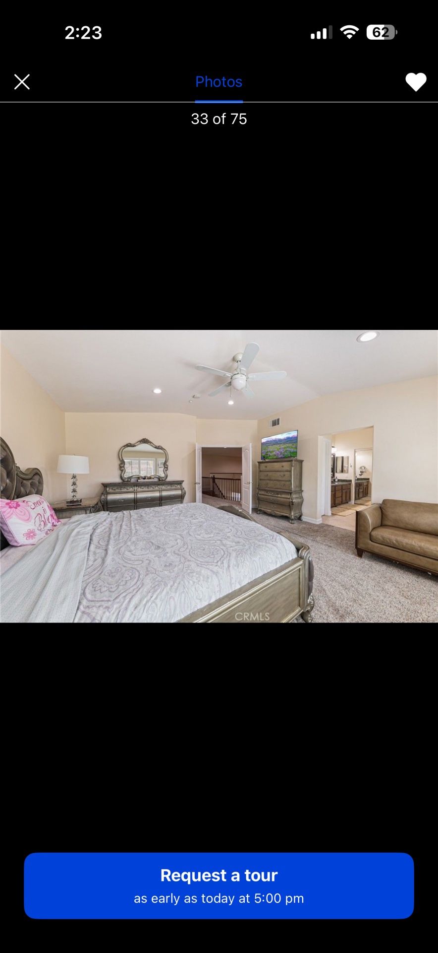 California Size Bedroom With Tow Night Stand And Dresser Set With Nice And Large Cheast 