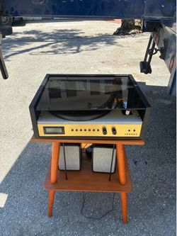 Crosley CR7017B-BK Coda 3-Speed Bluetooth Turntable FM Radio Speakers Black $120 OBO