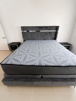 GREY CORDUROY BED 🛏️🩶🛏️