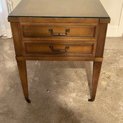 Rectangle Lamp Table With Drawer