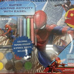 Spider-Man Easel Painting Set