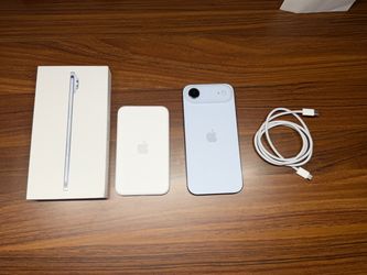 Apple iPhone Air 256GB Sky Blue Unlocked + MagSafe Battery & Box