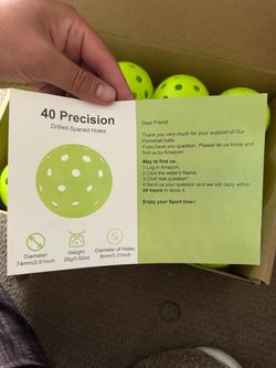 12 Pack - Outdoor pickle ball set - Professional 40 ball set