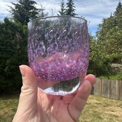 Glassybaby Lady Purple Bubble Candle Holder