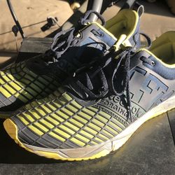 Reebok Crossfit Sprint TR Navy Yellow Athletic Sneakers Size 11