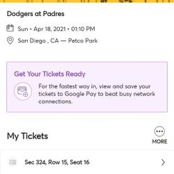 3 Padres Vs Dodgers Tickets