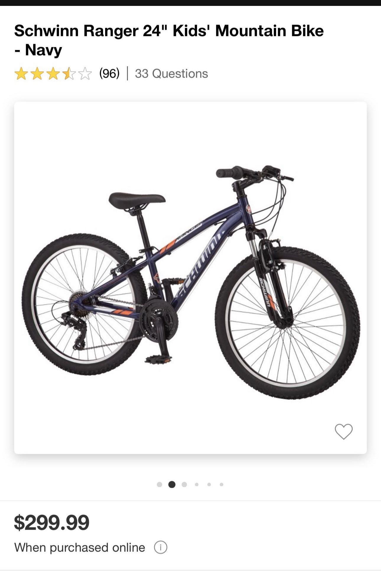 Brand New Schwinn 24 Inch Ranger Mountain Bike