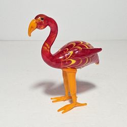 Glass Flamingo Figurine