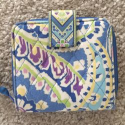 Vera Bradley Blue Paisley Wallet 