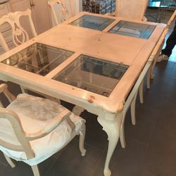 Dining room table and chairs