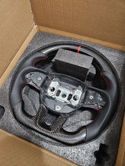 BRAND NEW 2015-2025 Dodge Challenger Charger Real Carbon Fiber Steering Wheel