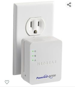 Netgear Powerline AV500 Ethernet Adapter Home Network Extender Model XAV5201