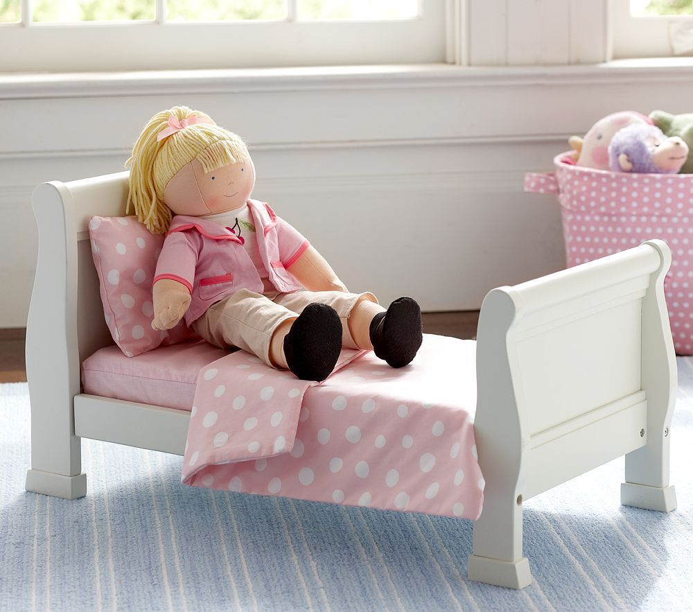 Pottery Barn Kids Doll Sleigh Bed