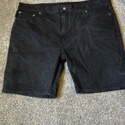 Men’s ALL Black 405 Levi Shorts Size 44W