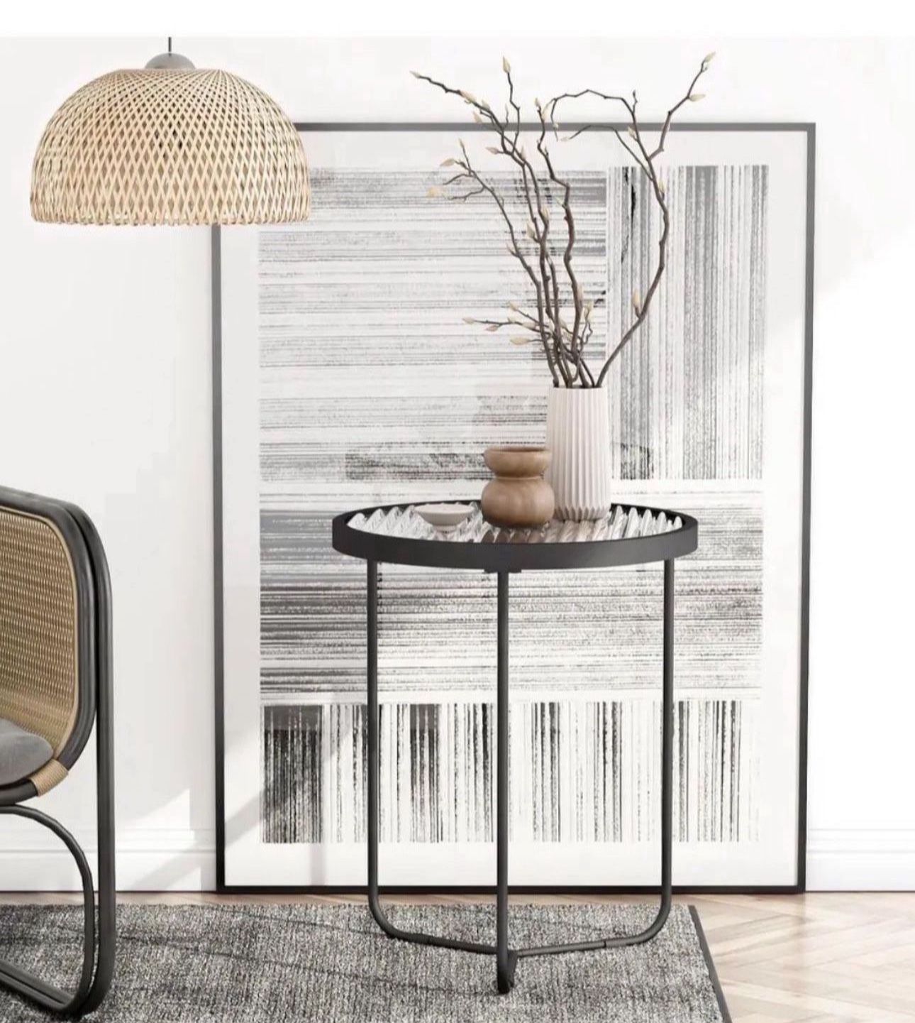 Morden Glass Side Table, End Table