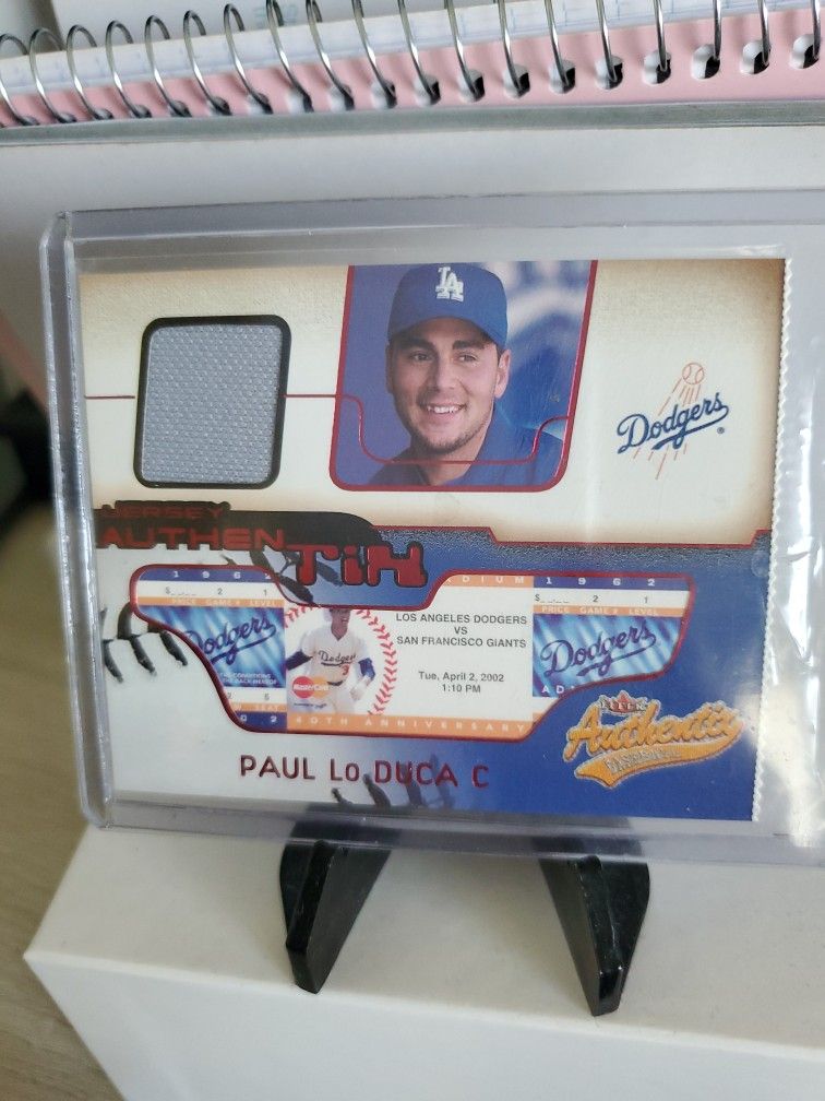 Dodgers Paul Lo Duca Jersey Card