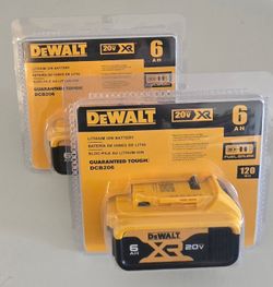 DeWalt 20V 6ah Lithium-ion Batteries