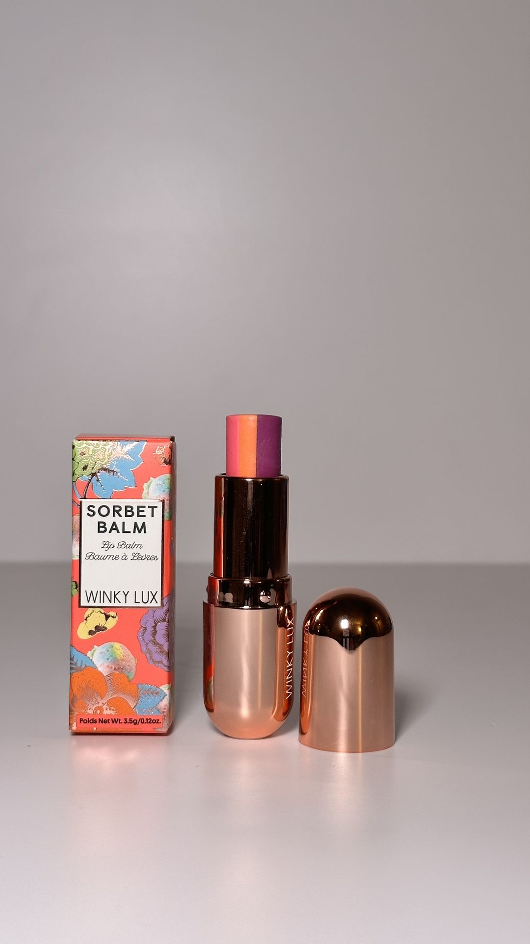 Winky Lux Sorbet Tri-Color Tinted Lip Balm