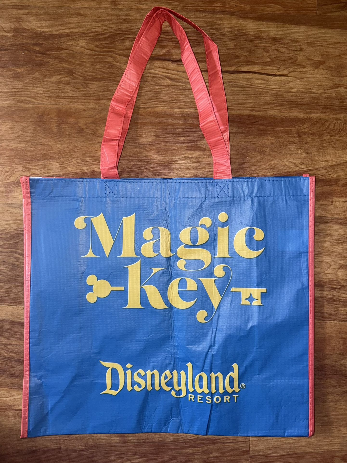 New DISNEYLAND 70th ANNIVERSARY Magic Key Holder Exclusive TOTE BAG Mickey Mouse