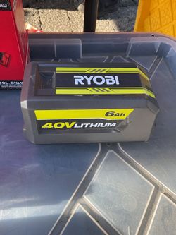 Ryobi 40 Volt Battery 6.0 $65