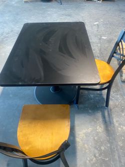 Table with four chairs