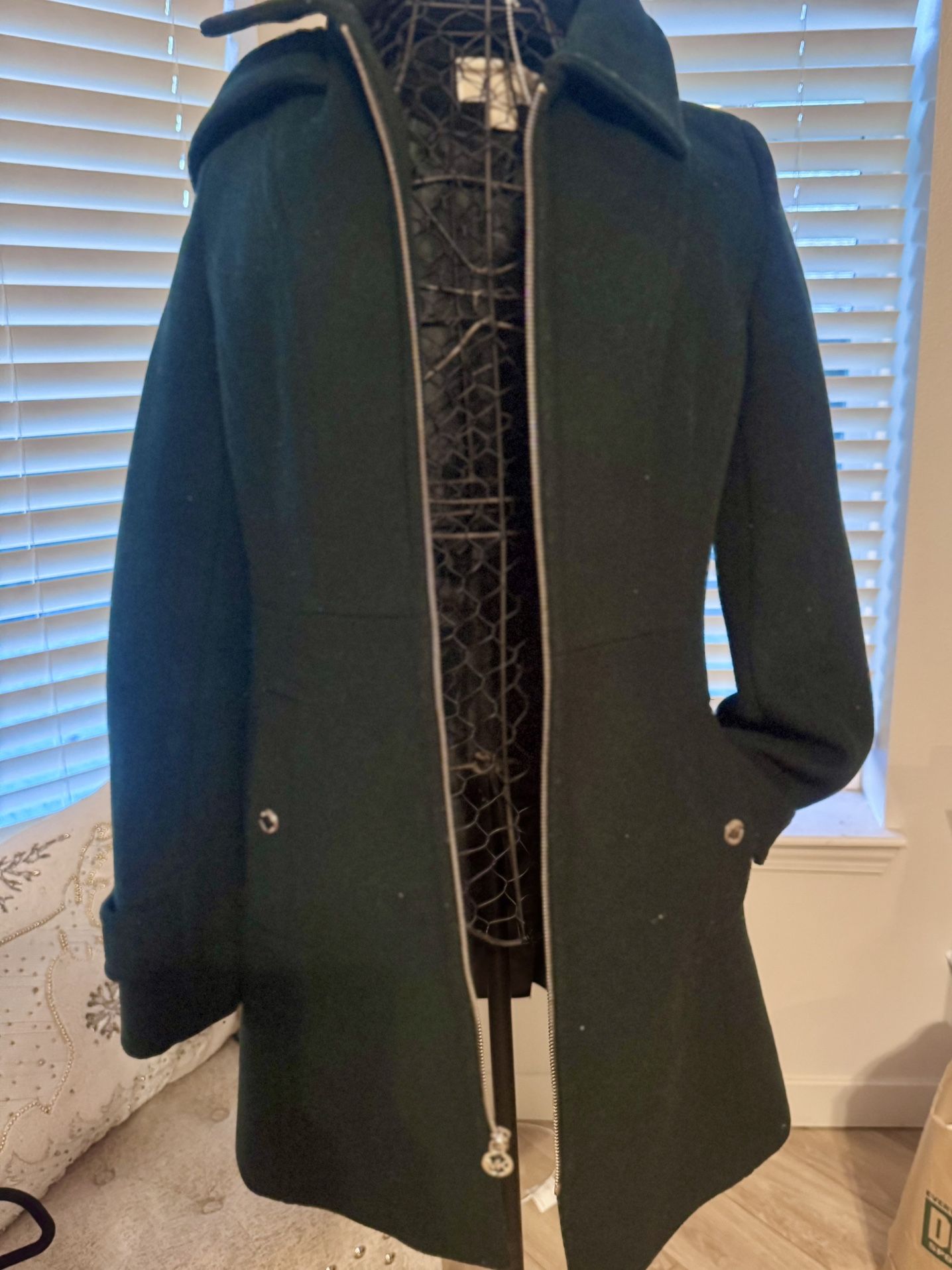 Womens Michael Kors Hooded Coat Size Xs