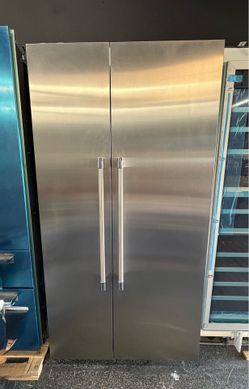Thermador stainless steel built in 42” fridge freezer column set