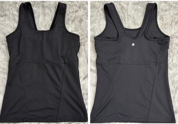 Soybu black racerback tank yoga top w/built in bra​​​​​​​​​​​​​​​​​​​​​​​​​​​​​​​​​​​​​​​​​​​​​​​​​​ EUC - size M
